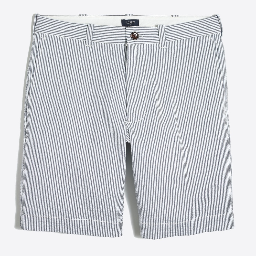 J Crew Mens Seersucker Flex Short (9 inch inseam)